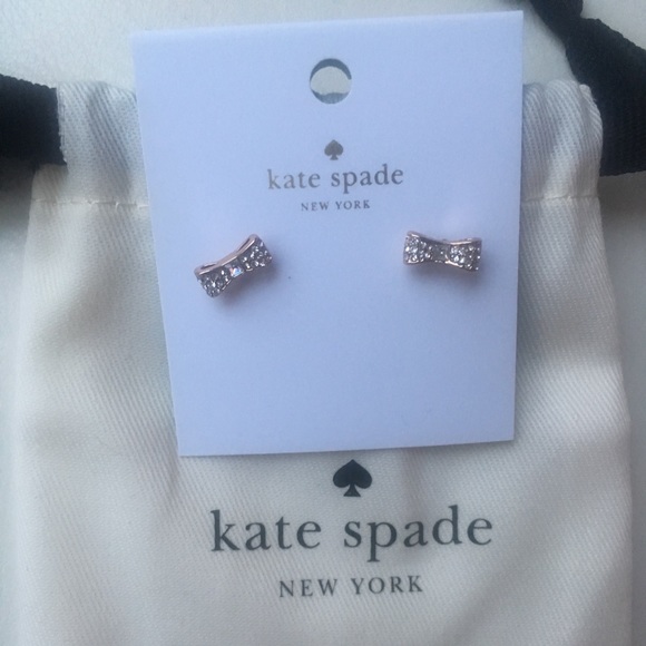 🆕 KATE SPADE TINY BOW EARRINGS🆕 - Picture 3 of 6